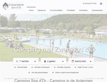 Tablet Screenshot of campingspador.be