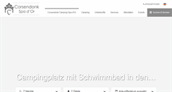 Desktop Screenshot of campingspador.de