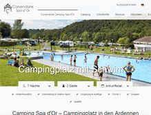 Tablet Screenshot of campingspador.de